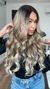 Lace Wig Ondulada Preta