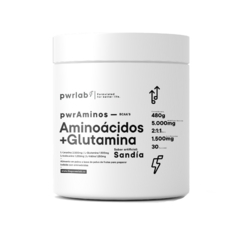 Aminoacidos + Glutamina Pwrlab x 480 gr