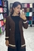 Cardigan Itália - casaco de tricot canelado com detalhes em listra - comprar online