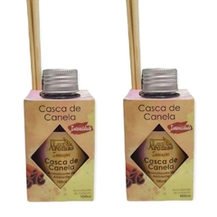 Kit 2 Aromatizador de Ambiente Casca de Canela 100ml Luz Aromas