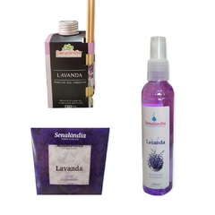 Kit Lavanda com 1 Difusor 280ml + 1 Aromatizador Spray 200ml+ 1 Sachê Grande na internet