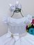 Vestido Infantil Branco C/ Renda Pérolas e Strass Luxo - comprar online