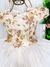 Vestido Vila Lele Jade Off Com Dourado Borboletinhas (VESTVLLLOFFCDOUBB) - comprar online