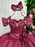 Vestido Marie Longo Manga Princesa Marsala (VESTMARIELNGOMBAOMBRMRL) na internet