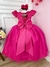 Vestido Infantil Casamento Dama Honra Rosa C/ Renda Realeza (2266PP) na internet