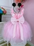 Vestido Infantil Rosa Bolinhas C/ Broche Strass Luxo (3232RS) na internet