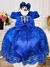 Vestido Infantil Azul Royal C/ Renda Realeza e Pérolas (2135AY) na internet