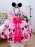 Vestido Infantil Minnie Rosa Cinto de Pérolas Princesas (0033RS) na internet