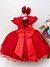 Vestido Infantil Vermelho C/ Renda Aplique Borboletas Flores (2184VL) na internet