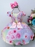 Vestido Infantil Lilás Primavera C/ Laço Strass Luxo (3183LI)