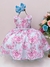 Vestido Infantil Azul Jardim das Borboletas Pérolas (1622AZ) - Gabi Boutiquekids