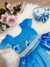 Vestido Infantil Cinderela Azul Cinto Pérolas Luxo Princesas (0029AZ) - loja online