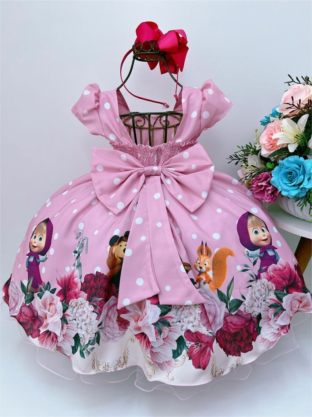 Vestido masha eo urso luxo sales