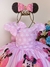 Vestido Infantil Minnie C/ Laço Para Cabelo Rosa Luxo (2943MR) - comprar online