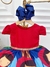 Vestido Infantil Chapéu Vermelho Floral com Capuz (1018) - comprar online