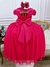 Vestido Infantil Rosa Com Busto Nervura e Pérolas Damas (4554PK) - loja online