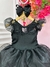 Vestido Infantil Wandinha Preto Com Babados Luxo (3194PT) - comprar online