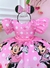 Vestido Infantil Minnie Florido de Rosas C/ Pérolas Festas (3413RS) - comprar online