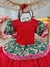 Vestido Infantil Junino Vermelho e Verde Colorido Florido (1037VV) - comprar online