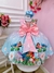 Vestido Infantil da Lilo e Stitch Rosa Florido Festas Luxo (3020RS) na internet