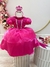 Fantasia Infantil Princesa Aurora Tiara e Luva Rosa (4009PK)