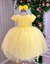 Vestido Menina Bonita Amarelo Borboletas Peito Tule (VESTMNNBNTAMRLBBLPTTL) - comprar online