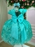 Vestido Marie Realeza Luci Verde Tiffany (VESTMRRLZLCVRTF) - Gabi Boutiquekids