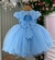 Vestido Menina Bonita Magali Florzinha Azul Bebe (VESMBMGLFLAZBB) - Gabi Boutiquekids