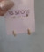 Argola click P cravejada com zircônias cristais 9mm banho de ouro 18k - comprar online