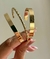 Bracelete liso banho de ouro 18k - comprar online