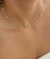 Choker de mini pérolas banho de ouro 18k na internet