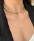 Choker malha 4mm lacraia banho de ouro 18k - comprar online