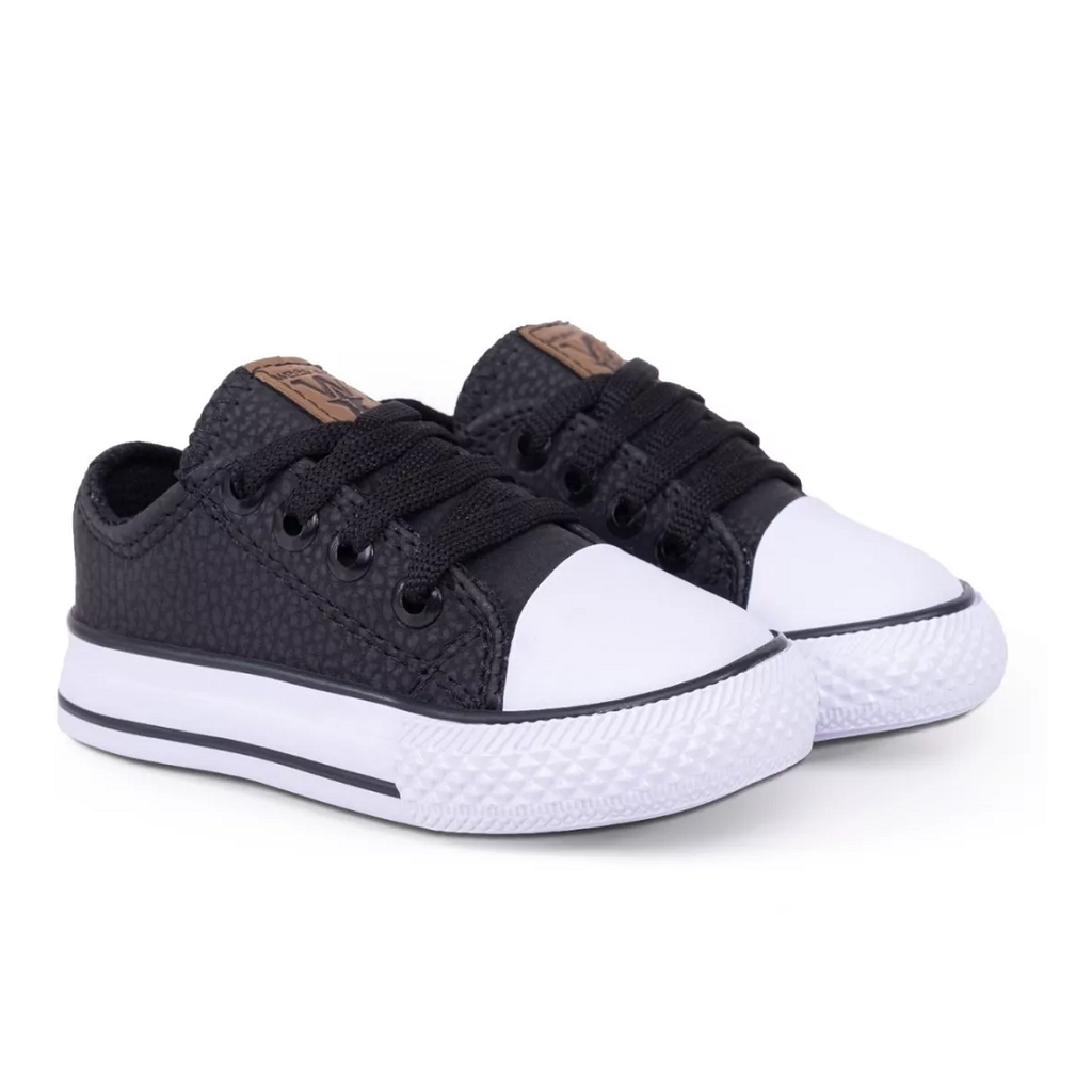 Zapatilla Star Eco Cuero Negro
