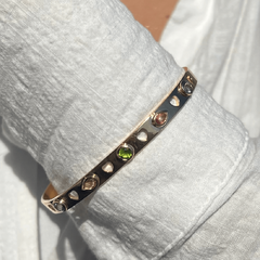 Bracelete Corações e Cristais - comprar online