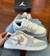 Tênis Air Jordan Chaveiro - Branco com Blue-Glitter