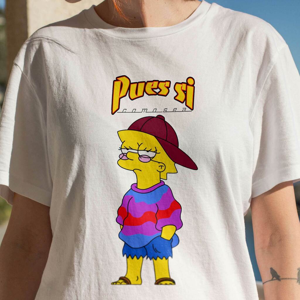 Remera Los Simpsons Lisa Pues Si Como Sea