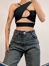 Cropped Jade Black