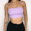 Cropped Basic Lilas