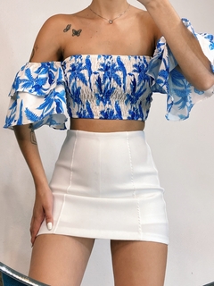 Cropped Maitê Blue