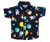 Camisa infantil espaço + gravata