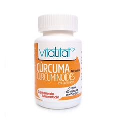 Cúrcuma Vitalitat | Bote con 60 Cápsulas de 475 mg c/u | Producto 100% Natural, Vegano y No Alergénico