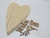Coração em madeira de Pinus (Bem Vindos) - loja online