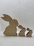 Família de coelhos mdf - comprar online