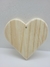 Coração em madeira de Pinus G - Casa do Artesanato 