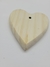 Coração em madeira de Pinus P - Casa do Artesanato 