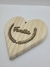 Coração em madeira de Pinus (Trigo/Família) - comprar online
