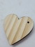 Coração em madeira de Pinus Gravado no Laser (8x8) - Casa do Artesanato 