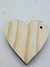 Coração em madeira de Pinus Gravado no Laser - Casa do Artesanato 