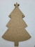 Árvore de Natal em m.d.f (30x20) com apliques tema 3 - Casa do Artesanato 
