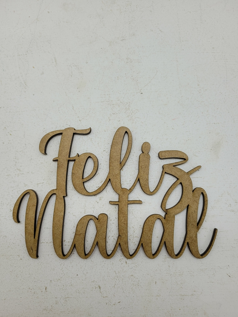 Placa Feliz Natal - Cria Arte Laser